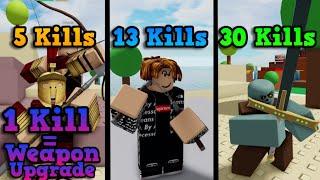 EVERYTIME I GET A KILL MY WEAPON UPGRADE in Combat Warriors (Roblox)