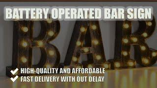 Battery Operated Bar Signs | The Neon Sign Is Eye-Catchy | Buy Yours Now!