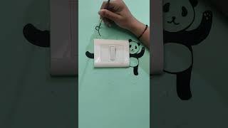 I tried painting on switchboard?!? | DIY | Cute Panda 