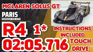 Asphalt 9 - McLaren SOLUS GT Grand Prix Round 4 - 02:05.716 - 1⭐ Touchdrive Instructions