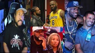 Oh Nah Bron! Akademiks reacts to Drake teasing LeBron for allegedly cheating on "fighting Irish"