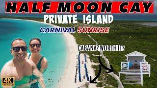 Carnival Sunrise Cruise - HALF MOON CAY Private Island | We Rented A Cabana And Had A Beachy Day.