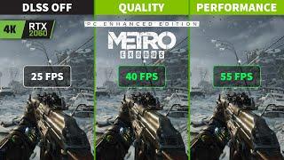 Metro Exodus Enhanced Edition | RTX 2060 | 4K High | DLSS Quality vs Performance