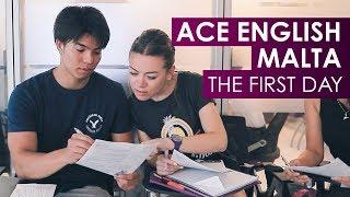 The first day at ACE English Malta