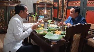 Makan Malam Prabowo & Jokowi Di Angkringan Omah Semar Solo