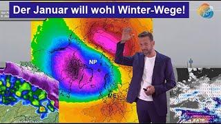 Nach viel Unruhe will der Januar wohl Winter-Wege mit Frost & Schnee! Wettervorhersage 02.-10.01.25.