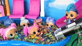 WATERMELON BALLS UNDER THE MICROSCOPE) PUNKS ARE SHOCKED! Dolls LOL LOL surprise Cartoons Darinelka