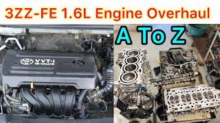 3zz fe engine rebuilding of Toyota Corolla