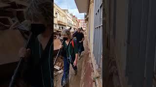 CALLES DE PAIPORTA VALENCIA ESPAÑA, EL DIA 8 DE NOVIEMBRE 2024. DESTROZADOS POR LA DANA.