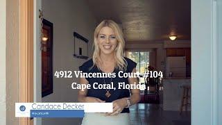 4912 Vincennes Court #104 Cape Coral Florida Fully Furnished Condo For Sale