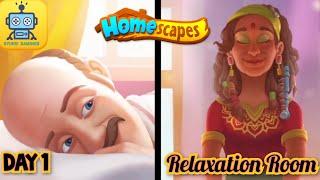 Homescapes Story : Day 1 - Relaxation Room