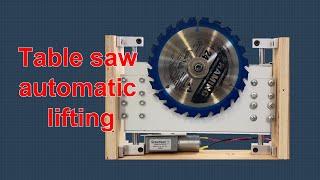 Table saw diy (part1) lifting  | Table saw automatic lifting DIY | Make a table saw lift at home