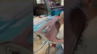 Noob door repair. #diy #newbie #c10 #gmc #chevy #creative #builtnotbought