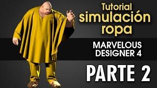 Tutorial simulación de ropa para personajes animados en Marvelous ::: parte 2