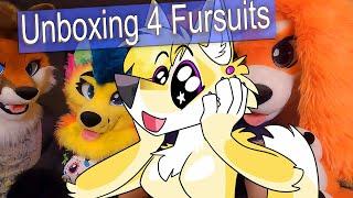 New Ash Coyote FURSUIT REVEAL! Furry Unboxes 4 Fursuits