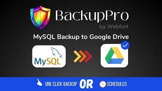 How to automate mysql backup to google drive.