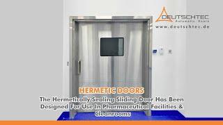 Hermetic Automatic Sliding Door for Hospitals