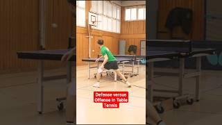 Table Tennis Defense versus Offense #tabletennis #tischtennis #pingpong #tennisdetable