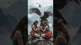 Wings of Hope Rescuing an Injured Eagle! ️ #animalrescue #bravehearts #wildlifewarriors