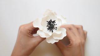 Anemone Sugar Flower Cake Topper Gumpaste Decorating Tutorial