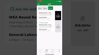 Food runner gig, Qwick app.