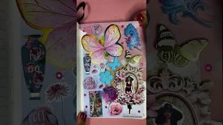 Junk Journal With Me  Pink Pixie Diary #junkjournal #journaling #shorts