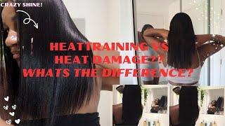 heat training Vs Heat damage on straight natural hair |Natural Nadine