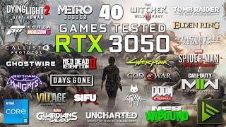 RTX 3050 Test in 40 Games in 2024