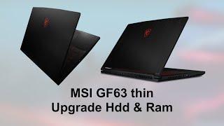 MSI GF63 Thin  Upgrade Hard Disk Drive 1Tb And Ram 16Gig | Mr Block Fix New Laptop MSI GF63 Thin