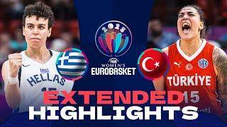 Greece  v Türkiye  | Extended Highlights | FIBA EuroBasket Women 2025