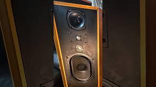 TDL Transmission Line Speakers and Eico HF20 #jazz #speakers #amplifier #speakersystem #amplifiers