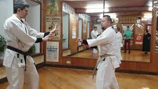 Dan kumite Uechi ryu karate / Okikukai Russia Sensei Rubin Evgeny