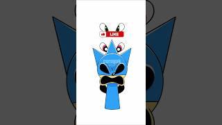 Sprunki Sonic.exe Retake 4 Eyes Changing (Sonic the Hedgehog 3) #art #incredibox #short #animation