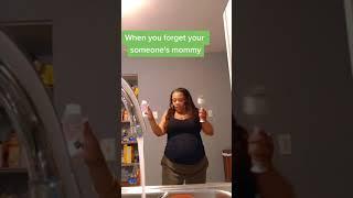 When you forget your someone's mommy #trending #viral #fypシ #preggo #fyp #dancing #cleaning