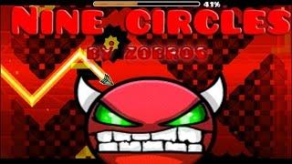 Geometry Dash 2.0 - Nine Circles (Hard Demon) - by Zobros (1/3 Coins)