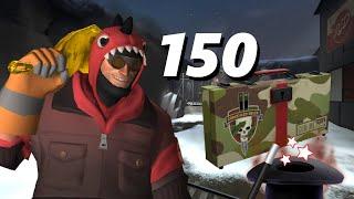 TF2 Unboxing: 150 Skin Cases! Several Unusual Items! Next Unboxing Halloween!?