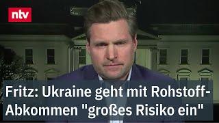 Ukraine geht mit Rohstoff-Abkommen "großes Risiko ein" - Deal ohne Sicherheitsgarantien