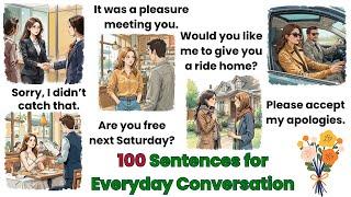 100 Common Daily Use English Sentences for Fluent Conversations!  | Spoken English