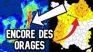 Point météo : De nouveaux ORAGES parfois ACTIFS ces prochains jours !