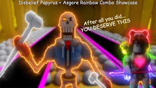 Undertale: Judgement Day Disbelief Papyrus Phase 2 (2.5) + Asgore Rainbow Combo Showcase