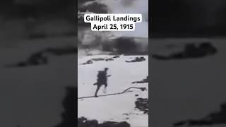 Gallipoli Landings Original WW1 footage April 25, 1915 #ww1 #ww1history #militaryhistory #gallipoli