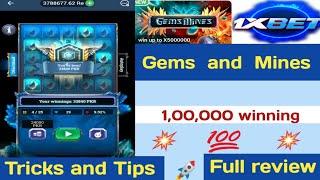 "Gems and Mines" New game 1xbet Tricks and Tips 20241,00,000 Winning