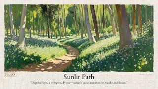 Sunlit Path | A Playlist of Light and Stillness | Deep Focus & Relaxation: For Work, Study & Reading