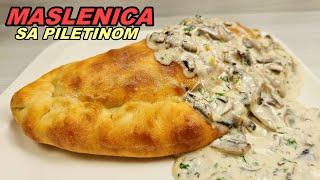 Chicken baked in the oven with mushroom sauce. Great recipe.