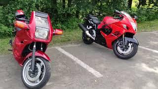 BMW K1100 RS and Suzuki Hayabusa 1300