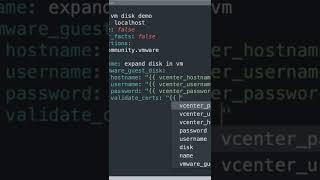 #shorts Expand a Virtual Disk in #VMware vSphere Virtual Machine - #Ansible module vmware_guest_disk