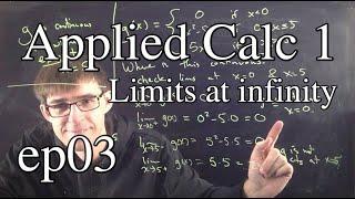 Applied Calc 1 Ep 3: Limits at infinity