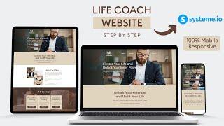 How to Create Free Life Coach Landing Page using Systeme.io | Systeme.io Tutorial