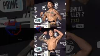 Jeka Saragih vs Yoo Sang Joo official weigh in️‼️ #ufc #mma