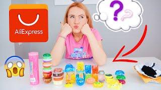 СЛАЙМЫ С АЛИЭКСПРЕСС  ЛИЗУНЫ / SLIME FROM ALIEXPRESS // АНТИСТРЕСС БАТТЕР КРАНЧИ ГОРНЫЙ БЕЗ КЛЕЯ